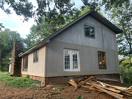 Finished exterior addition